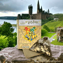 Harry Potter - Hogwarts Crests Wooden Jigsaw Puzzle (Online Order Only)