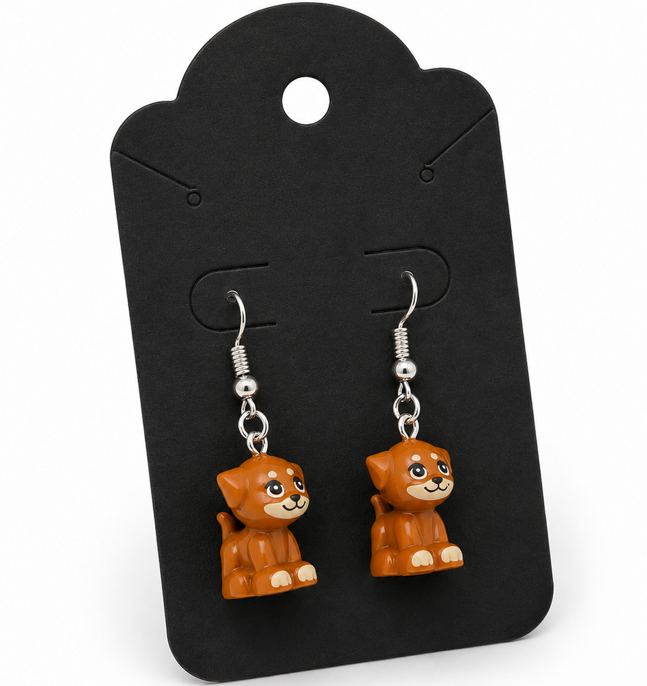 Brown Puppy Earrings (ONLINE ORDER ONLY)