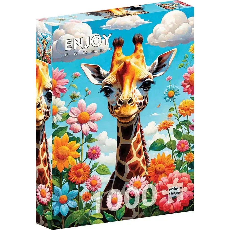 Cute Giraffe 1000 Piece Jigsaw Puzzle Enjoy (ONLINE ORDER ONLY)