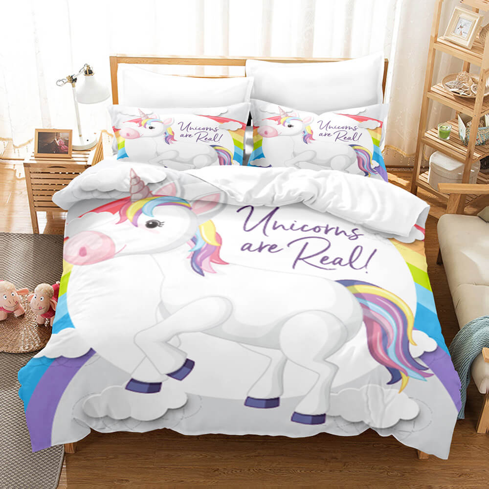 Cute Unicorn Bedding Set Quilt Covers Without Filler (Online Order Only)