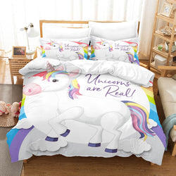 Cute Unicorn Bedding Set Quilt Covers Without Filler (Online Order Only)