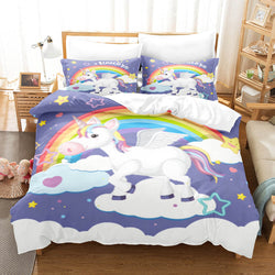 Cute Unicorn Bedding Set Quilt Covers Without Filler (Online Order Only)