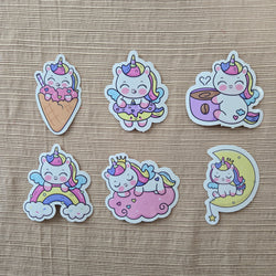Cute Unicorn Series 1 Stickers (ONLINE ORDER ONLY)