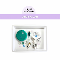 Arctic Winter Play Dough Jar