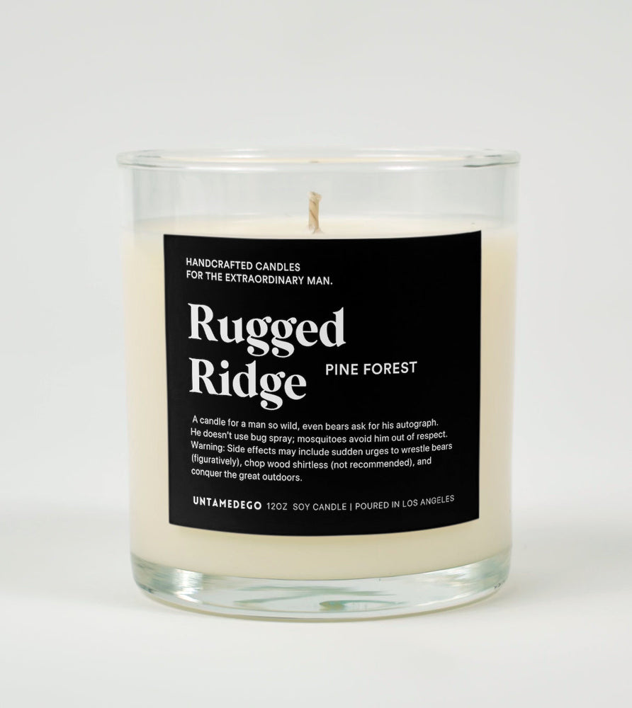 Rugged Ridge Glass Candle- Candle For Him (Online Order Only)