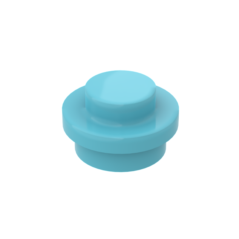 Medium Azure 4073 1x1 Round Plate Brick – Choose Quantity – LEGO® Compatible Bulk Lot (ONLINE ORDER ONLY)