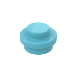 Medium Azure 4073 1x1 Round Plate Brick – Choose Quantity – LEGO® Compatible Bulk Lot (ONLINE ORDER ONLY)