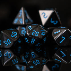 Dark Cathedral Blue Acrylic Dice Set (ONLINE ORDER ONLY)