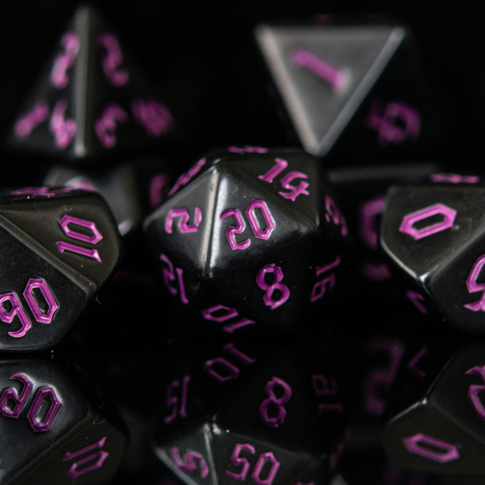 Dark Cathedral Purple Acrylic Dice Set (ONLINE ORDER ONLY)