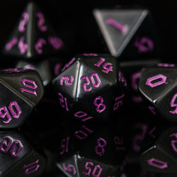 Dark Cathedral Purple Acrylic Dice Set (ONLINE ORDER ONLY)