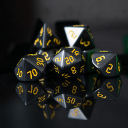 Dark Cathedral Yellow Acrylic Dice Set (ONLINE ORDER ONLY)