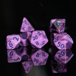Dark Cherry Acrylic Dice Set (ONLINE ORDER ONLY)