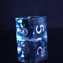 Dark Tide Sharp-Edged Resin Dice Set (ONLINE ORDER ONLY)