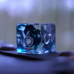 Dark Tide Sharp-Edged Resin Dice Set (ONLINE ORDER ONLY)
