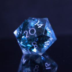 Dark Tide Sharp-Edged Resin Dice Set (ONLINE ORDER ONLY)