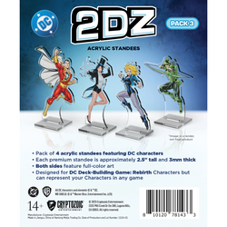 DC 2DZ Acrylic Standees: Pack 3 (ONLINE ORDER ONLY)