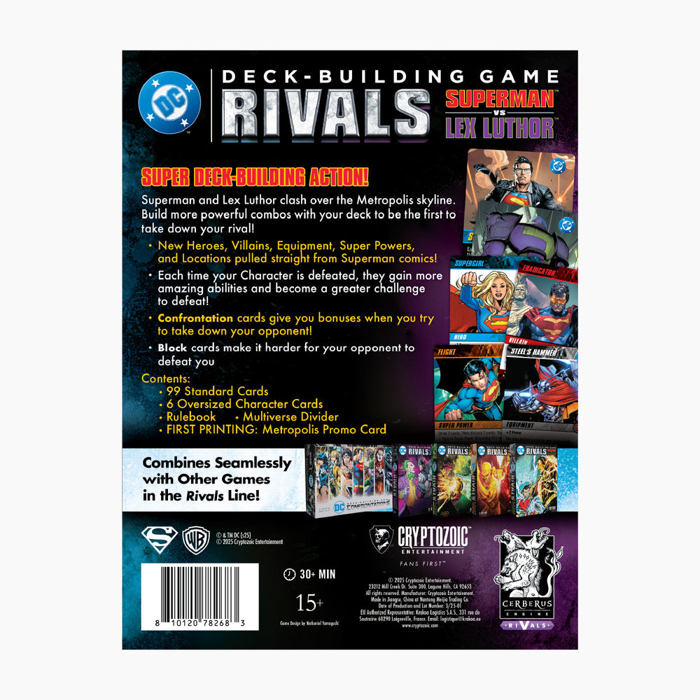 DC Deck-Building Game: Rivals — Superman vs. Lex Luthor (ONLINE ORDER ONLY)
