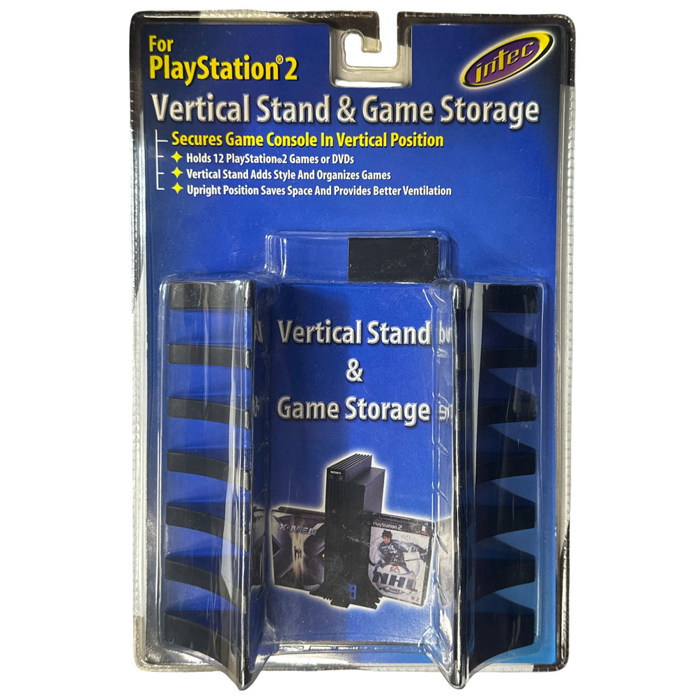 Intec PlayStation Vertical Stand & Game Storage for Playstation 2 (ONLINE ORDER ONLY)