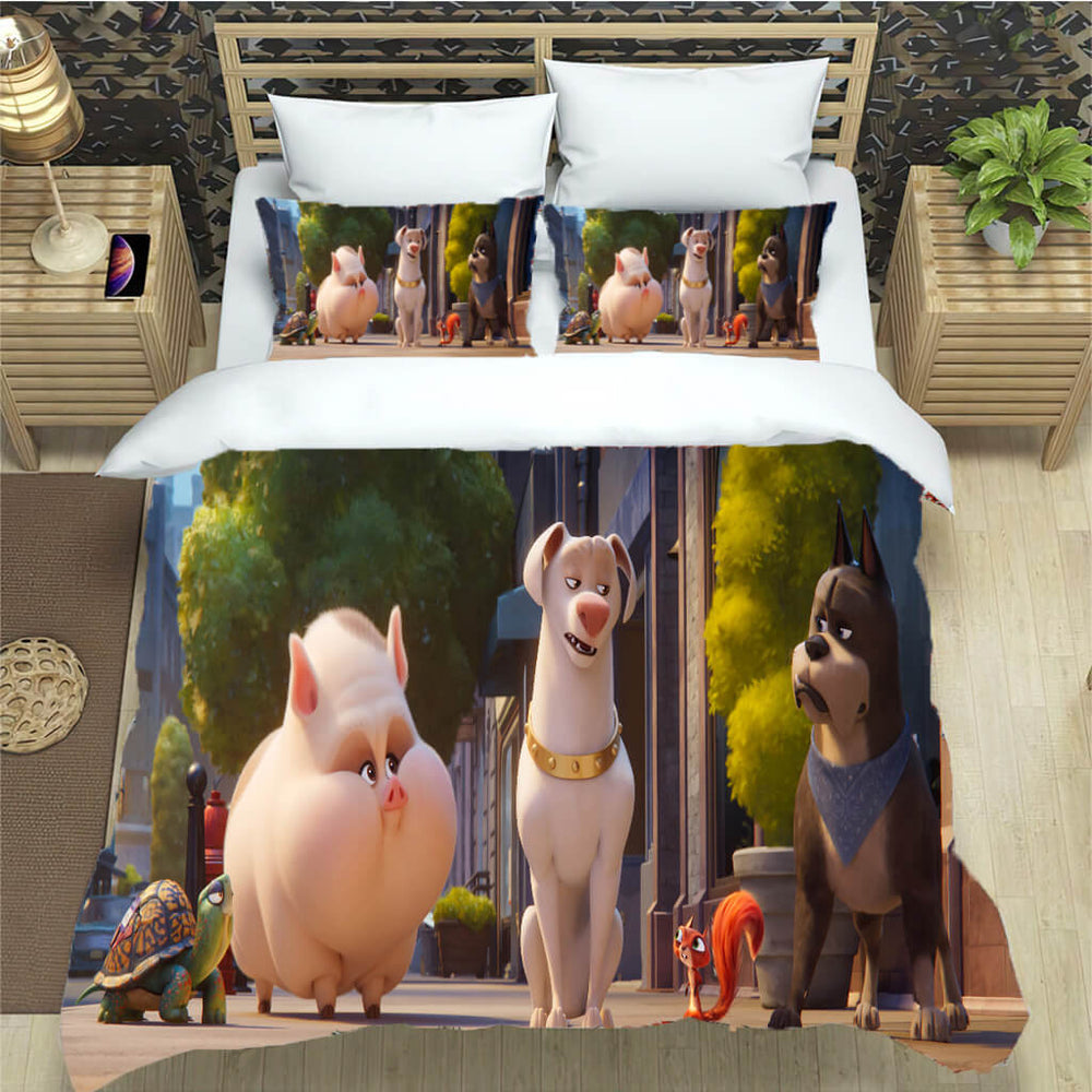 DC League of Super-Pets Bedding Set Pattern Quilt Cover Without Filler (Online Order Only)