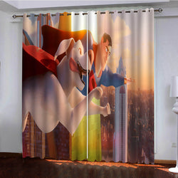 DC League of Super-Pets Curtains Pattern Window Drapes (Online Order Only)