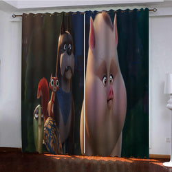 DC League of Super-Pets Curtains Pattern Window Drapes (Online Order Only)