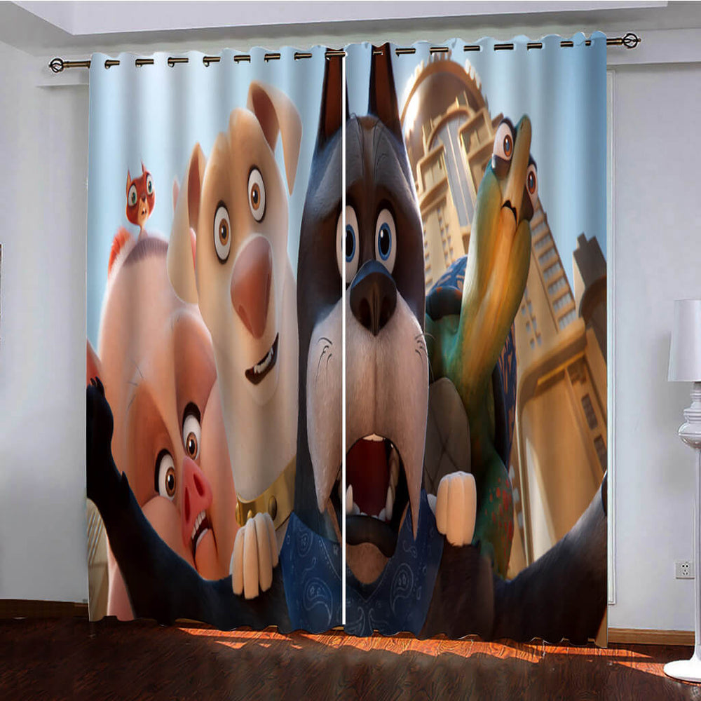 DC League of Super-Pets Curtains Pattern Window Drapes (Online Order Only)