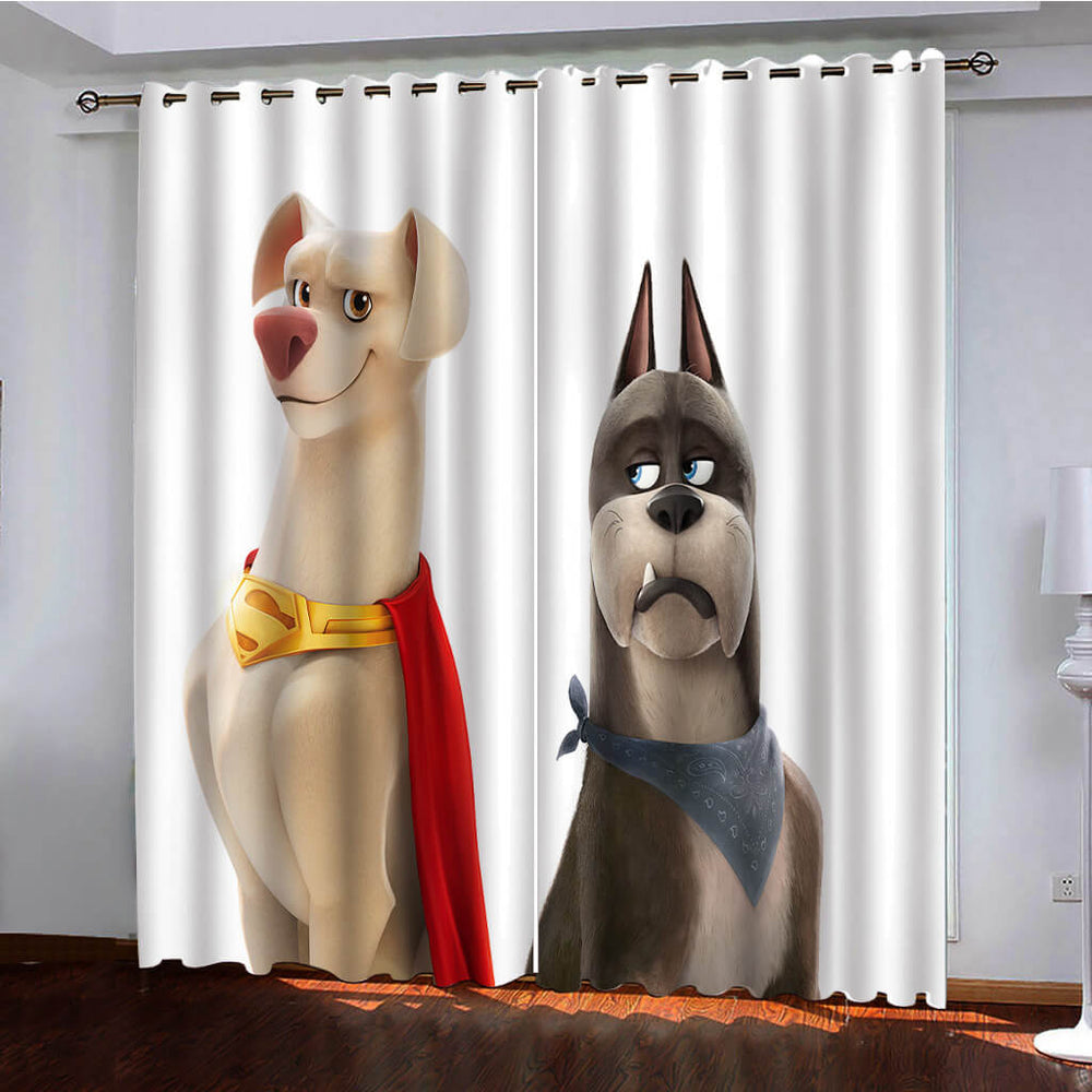DC League of Super-Pets Curtains Pattern Window Drapes (Online Order Only)