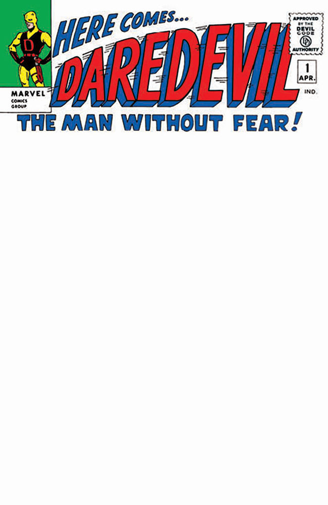 DAREDEVIL #1 FACSIMILE BLANK UNKNOWN COMICS EXCLUSIVE EDITION (02/26/2025) (ONLINE ORDER ONLY)