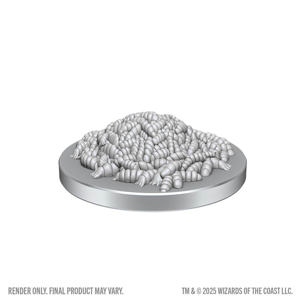 D&D: Nolzur's Marvelous Unpainted Miniatures - Swarm of Rot Grubs and Rot Grub Victim