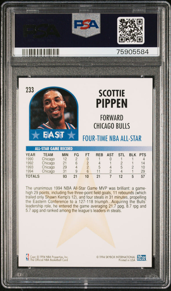 1994 HOOPS SCOTTIE PIPPEN  #233 - PSA 10 (Online Order Only)