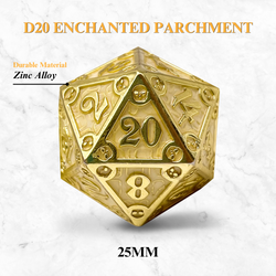 Dungeon Delve Runestones™ - 25mm D20 - Enchanted Parchment (Online Only)