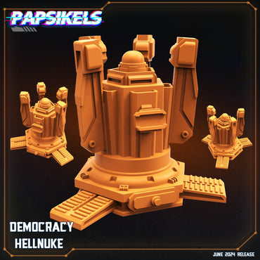 3D Printed Papsikels Democracy Hellnuke JUNE 2024 SCIFI 28mm 32mm (Online Only)