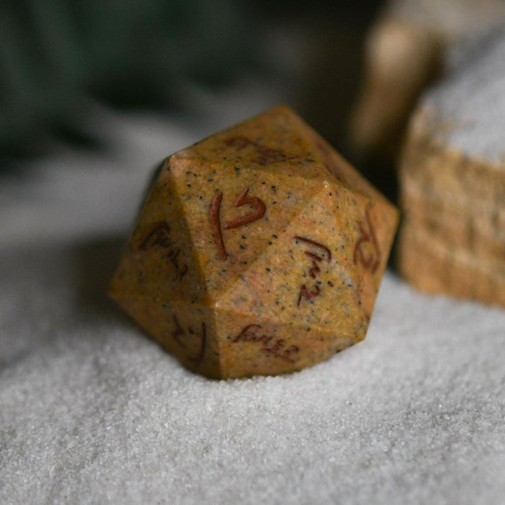 Demotic Limestone 30mm d20 - Dice Around the World Collection (ONLINE ORDER ONLY)
