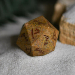 Demotic Limestone 30mm d20 - Dice Around the World Collection (ONLINE ORDER ONLY)