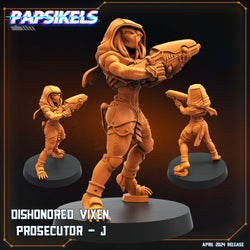 3D Printed Papsikels Democracy Troopers SciFi Dishonored Vixen Prosecutor Set 28mm 32mm (Online Only)