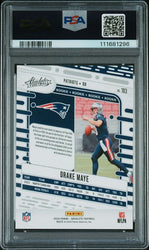Graded 2024 Panini Absolute Drake Maye #103 Green Foil Rookie RC Football Card PSA 10 Gem Mint