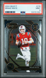 Graded 2024 Panini Select Drake Maye #218 Rookie RC Football Card PSA 9 Mint (ONLINE ORDER ONLY)