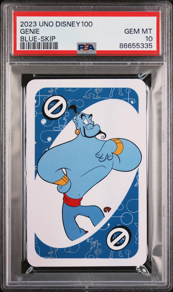 2023 UNO DISNEY 100 GENIE BLUE SKIP PSA 10 (Online Order Only)