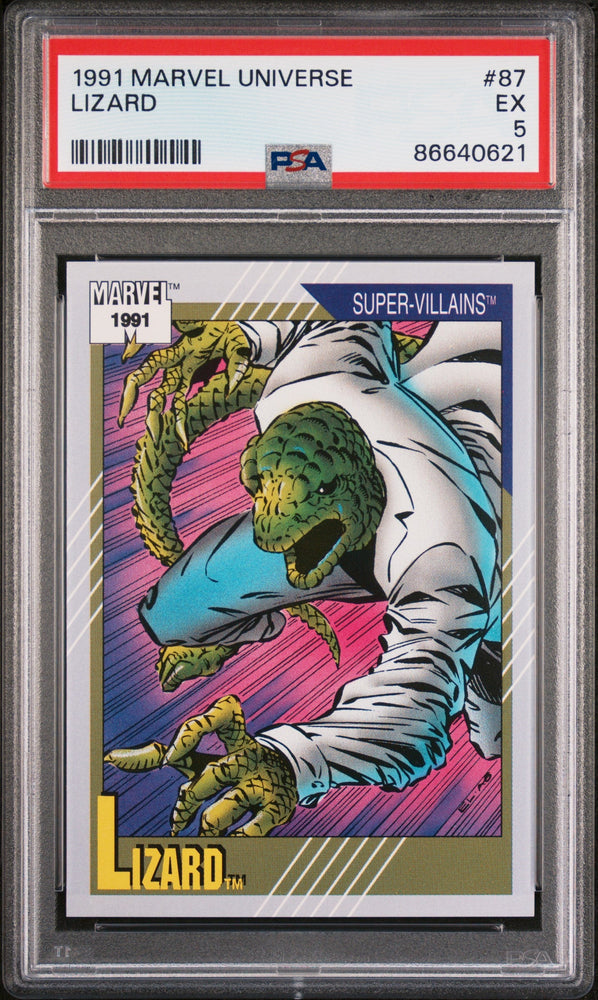 1991 MARVEL UNIVERSE LIZARD  #87 - PSA 5 (Online Order Only)