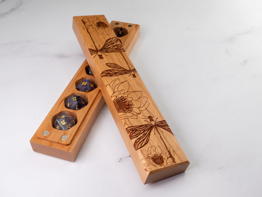 Dragonflies | Engraved Council of 7 Dice Vault (ONLINE ORDER ONLY)