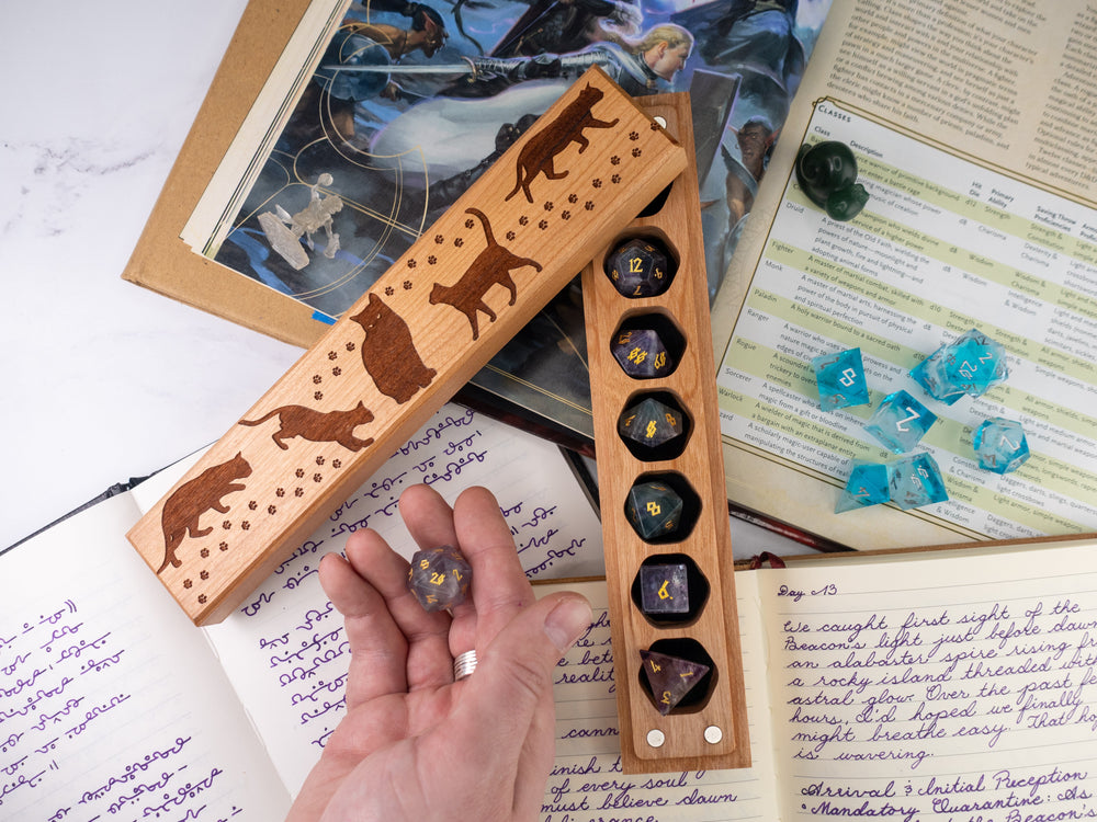 Cats | Engraved Council of 7 Dice Vault (ONLINE ORDER ONLY)