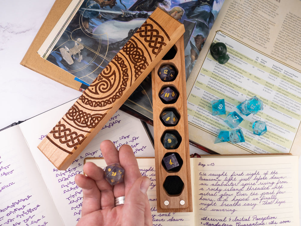 Celtic Rings | Engraved Council of 7 Dice Vault (ONLINE ORDER ONLY)