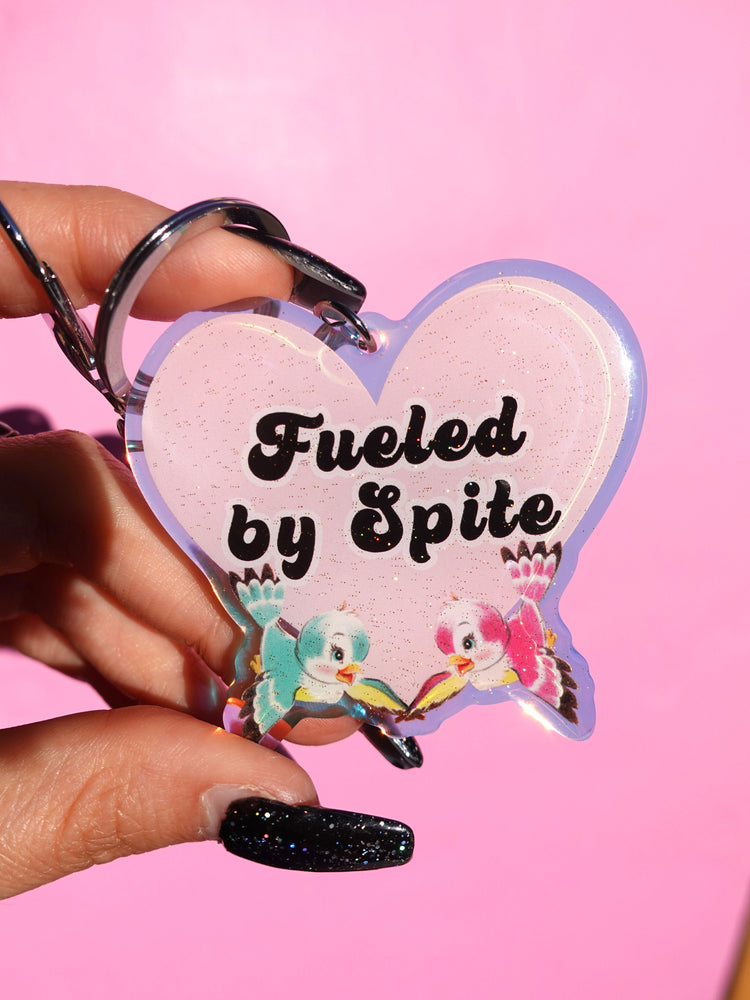 Fueled By Spite Glitter Keychain (Online Order Only)