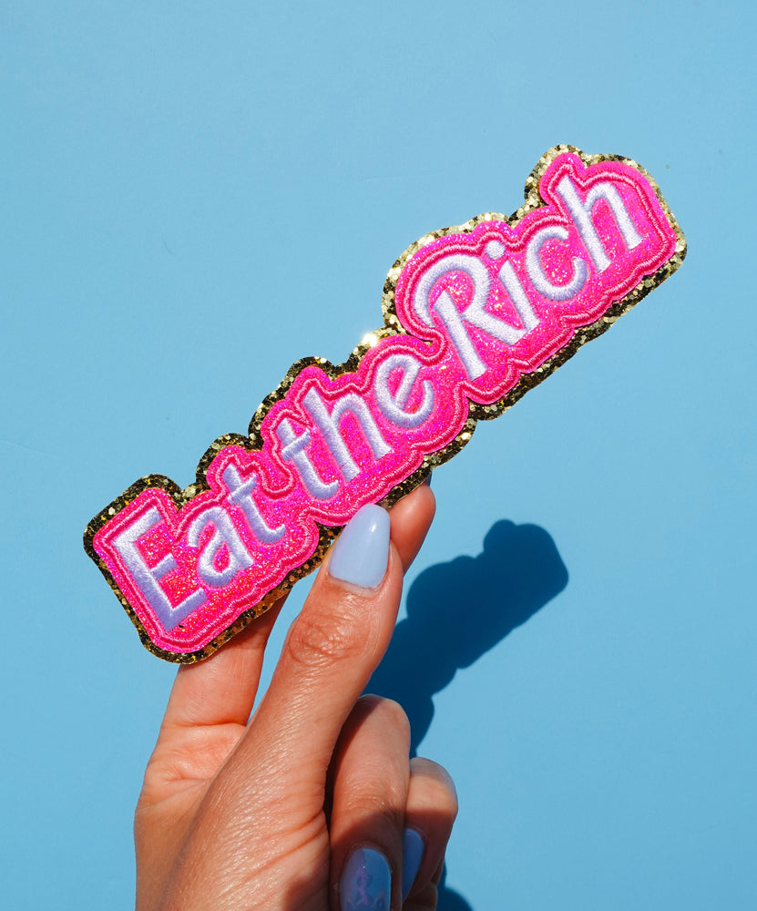Eat the Rich Glitter Patch (Online Order Only)