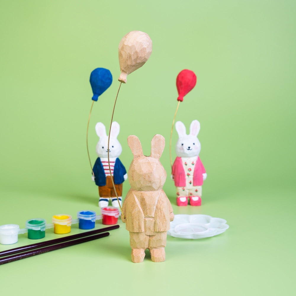 DIY Wooden Bunny Balloon Painting Kit (ONLINE ORDER ONLY)