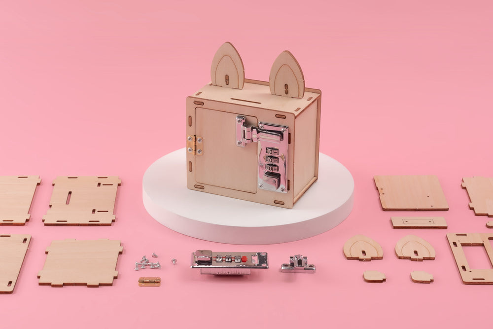 Combination Lock Box & Phone Holder DIY Kit, Educational STEM Toy (ONLINE ORDER ONLY)