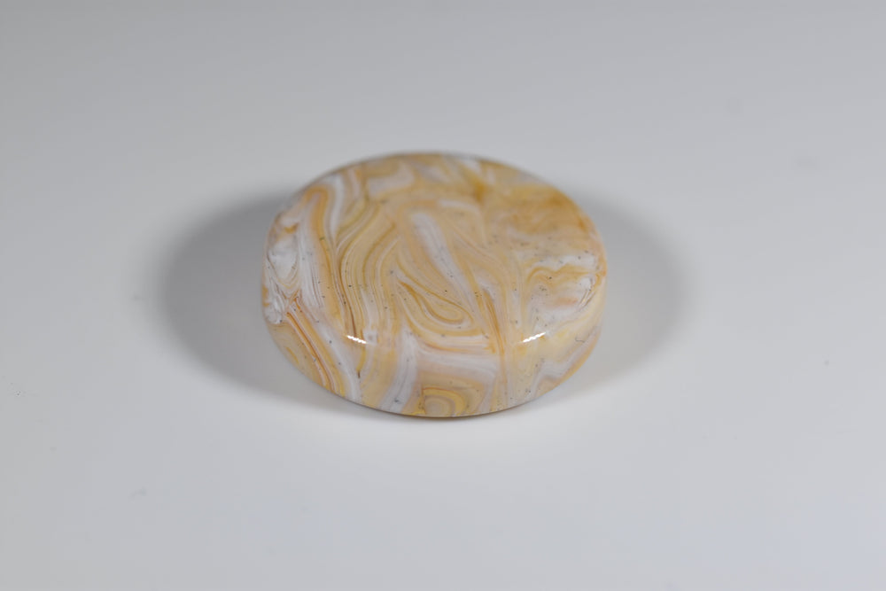 Backgammon Medium Checker Marble Ivory (28mm x8mm) (Online Only)