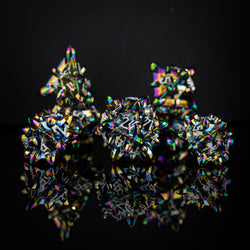 Asteroid Fields Metal Dice Set - Iris (ONLINE ORDER ONLY)