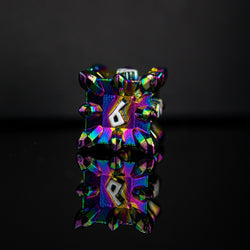 Asteroid Fields Metal Dice Set - Iris (ONLINE ORDER ONLY)