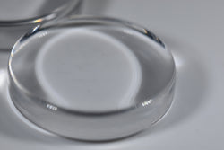 Backgammon Large Checker Translucent Clear (40mm x 10mm) (Online Only)